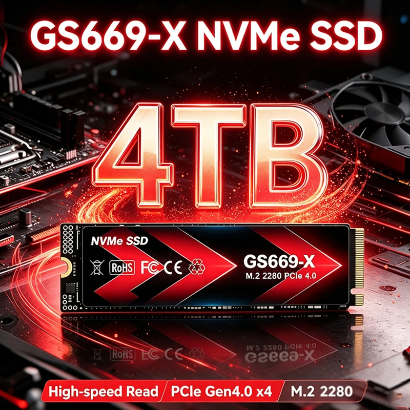 M.2 Nvme 4Tb Pcie 4.0 Ssd - قرص تخزين داخلي NVMe SSD M.2
