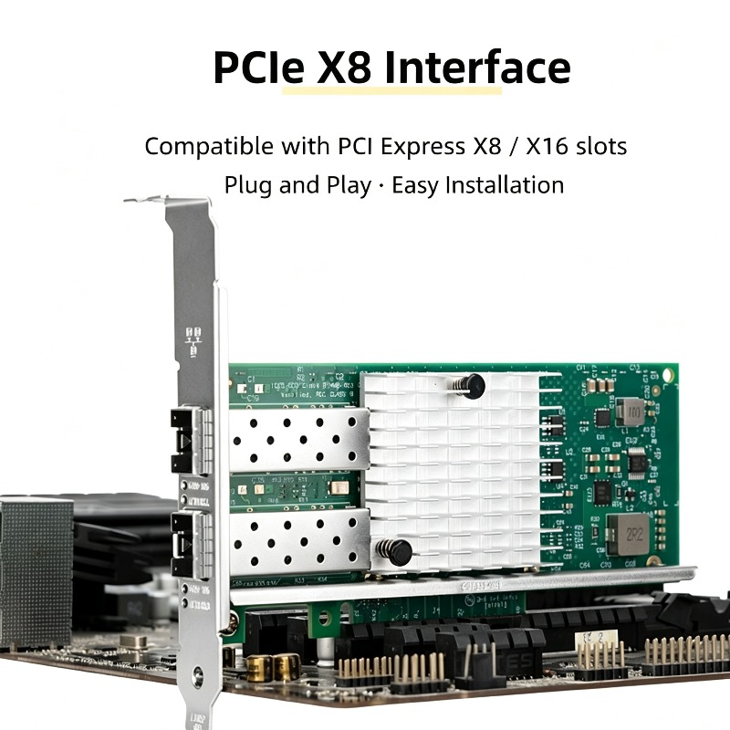 X520-DA2 82599EN، بطاقة شبكة أ - مراجعة 10Gb Sfp+ Pcie Network Card Dual Port وسعره
